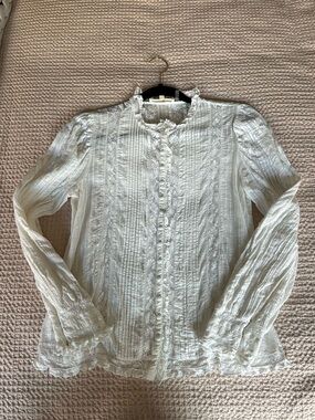 Love Shack Fancy Lace Blouse